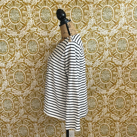 Pomander Place Tuckernuck Bowman Gold Button Long Sleeve Shirt Navy Stripe Sz XL - Picture 9 of 12